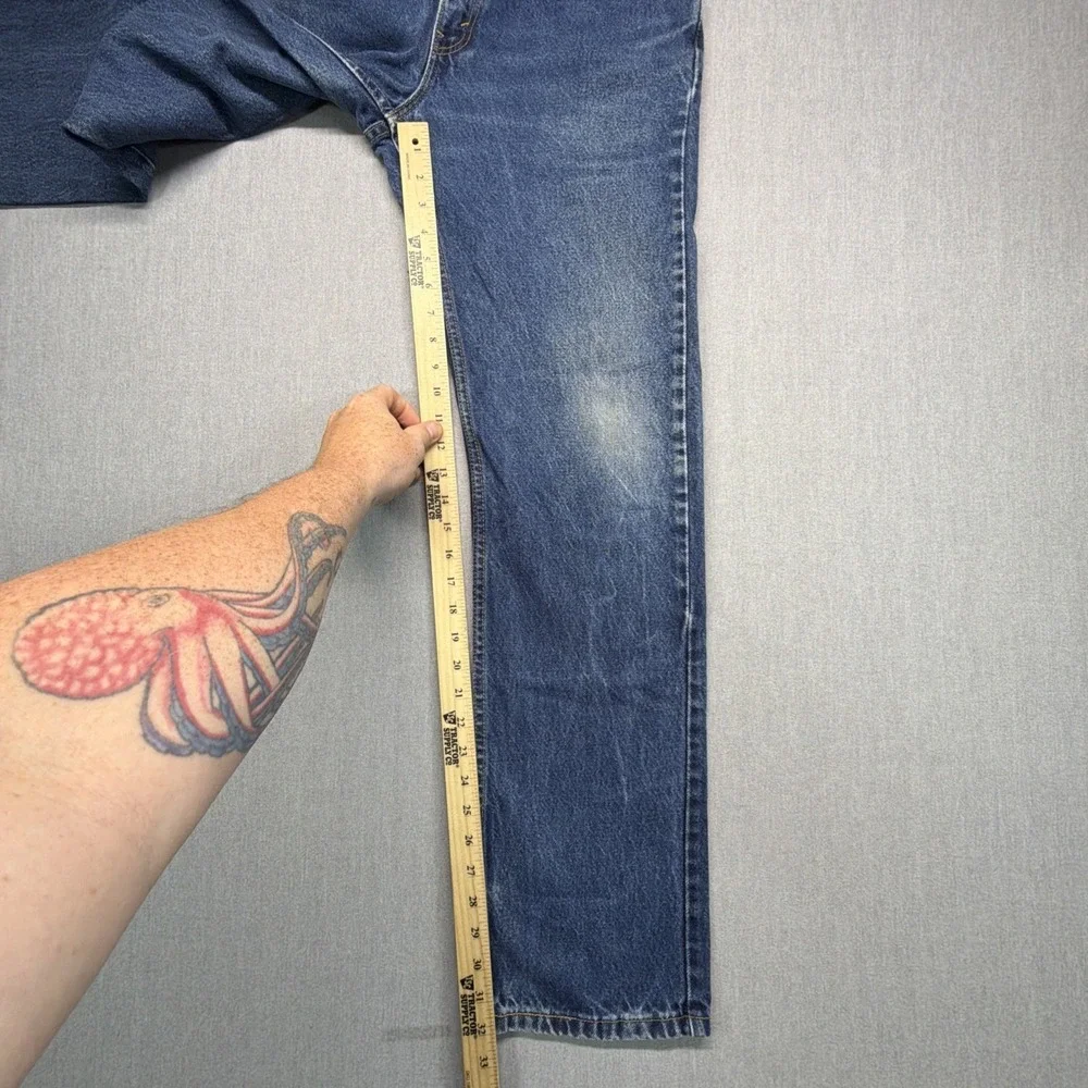 Vintage 90s Levi's 505 Tab Jeans Mens 32x34 (Fits 30x32) Blue Straight Made USA